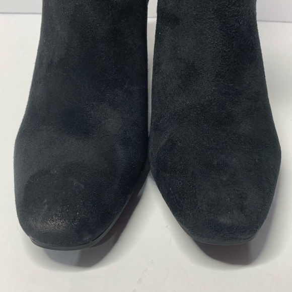 Anne Klein 7M Black Suede Leather Boots Gisela - Picture 8 of 15